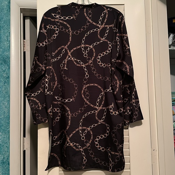 Zara  woman chain Print blouse  size large - Picture 4 of 4